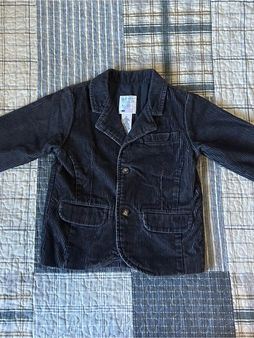 Y2K Old Navy Boy’s Dark Navy Corduroy Blazer 2T